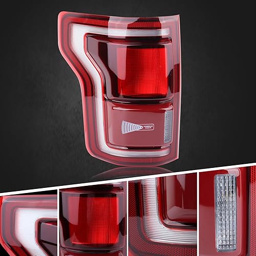 Miniatura 4 de Duolctrams Conjunto de lámpara trasera LED con punto ciego (módulo no incluido) compatible con Ford F150 F-150 RAPTOR 2017-2020 lado izquierdo del