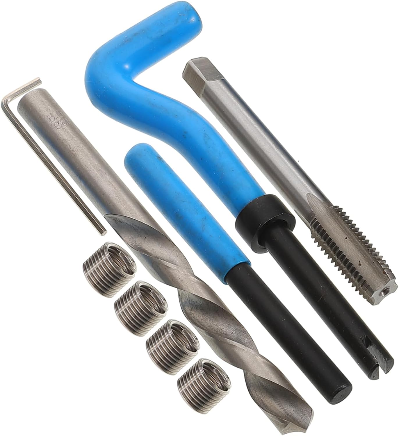 1set Threaded Repair Kit for Stripped Thread Repair Tool Thread Insert Installation for Automotive