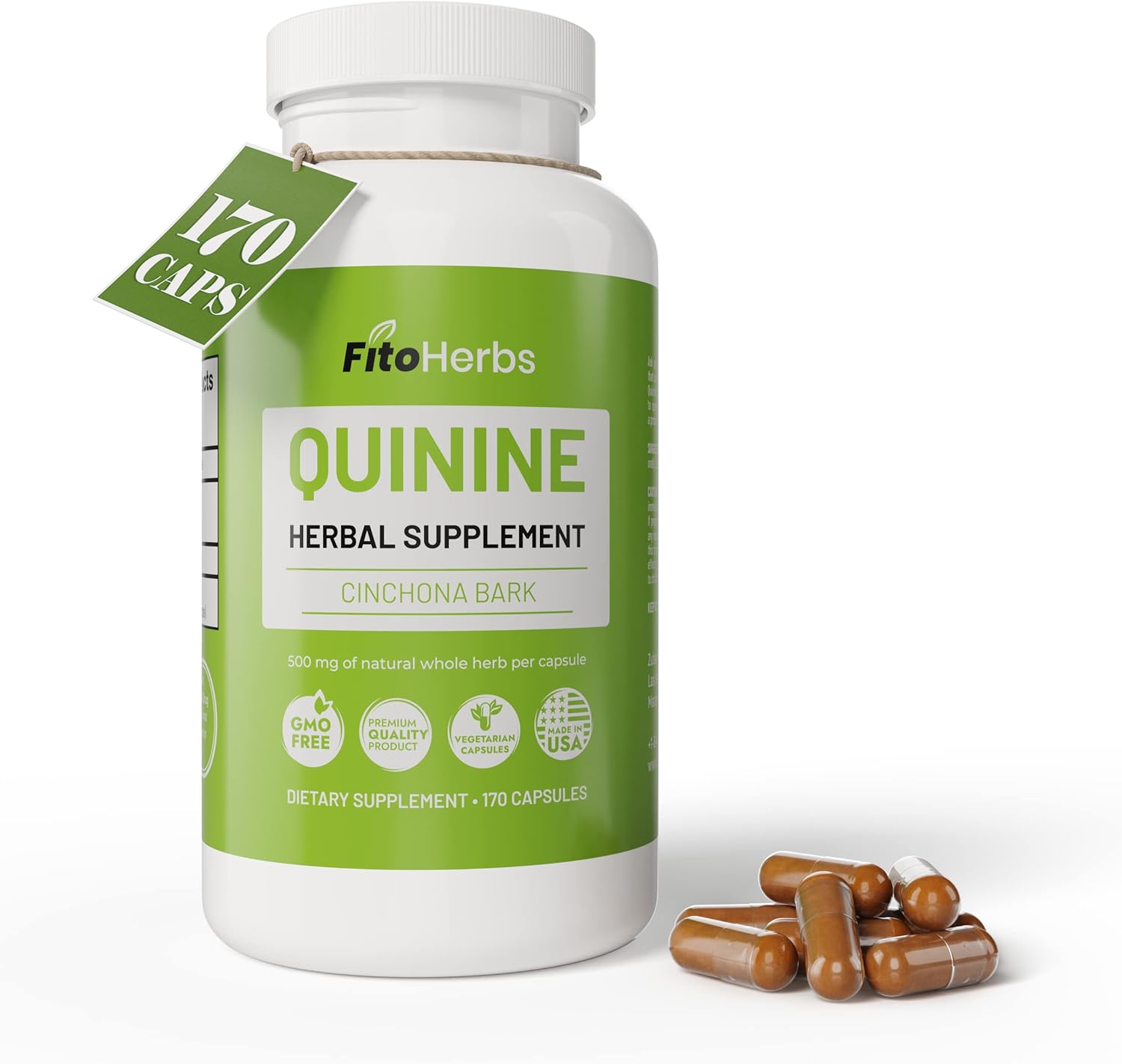 FitoHerbs Quinine Herbal Supplement Cinchona Bark All
