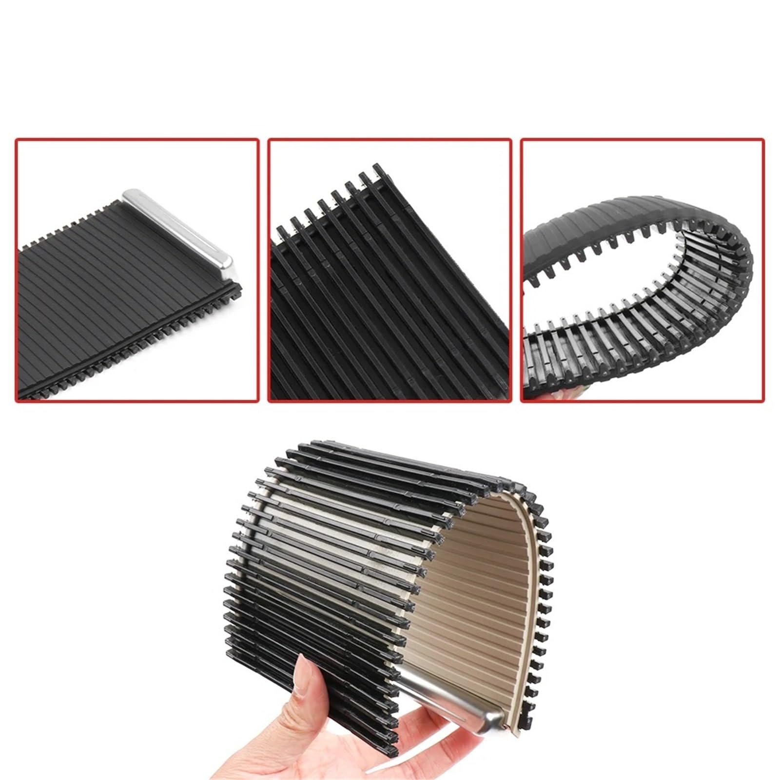 Konsola Środkowa Osłona rolety konsoli środkowej samochodu pasująca do modeli Volvo XC60 2009-2017 V60 2011-2017 S60 S60L 2011-2019 39868873 39868875(Black)