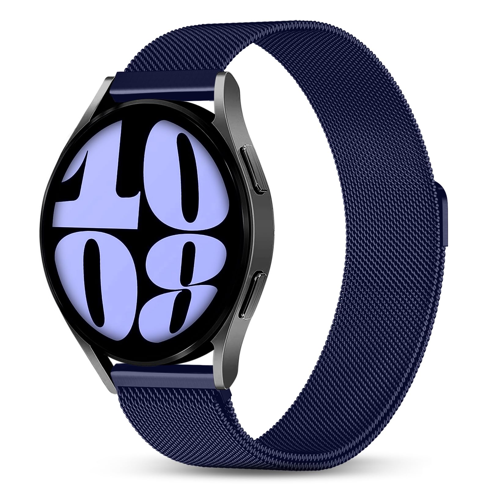 JKDMetal Bands Compatible with Samsung Galaxy Watch 7 6 5 4 Band 40mm 44mm, Galaxy Watch 5 Pro 45mm/Watch 6 4 Classic 42mm 46mm 43mm 47mm/Active 2, 20mm Stainless Steel Wristbands for Women Men