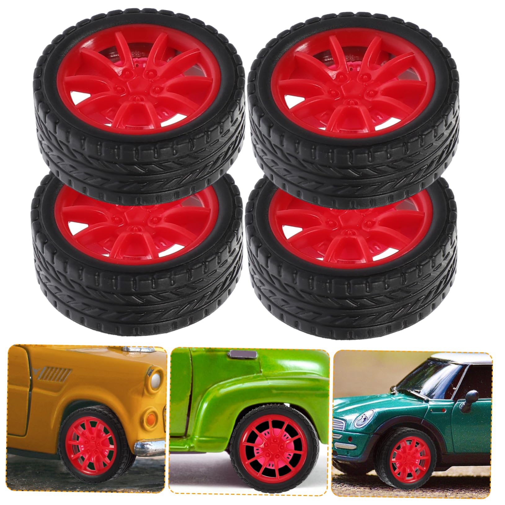 Amazon | NUOBESTY タイヤ ホイール おもちゃの車用 20個セット 30mm