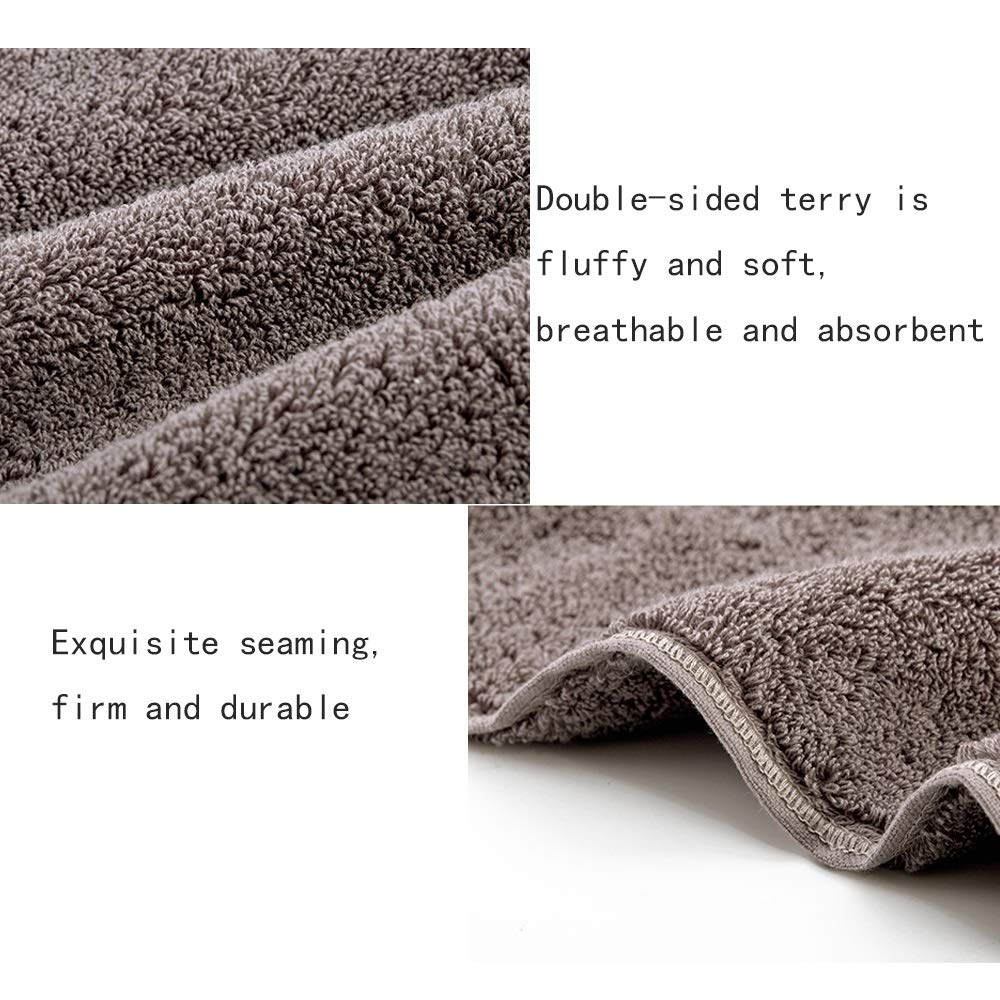 Asciugamani da Bagno, Asciugamani da Bagno in Cotone Soffice Antibatterico, Superborbent, Asciugatura Rapida, Asciugamani da Bagno Non Rivestiti, Adatti per Il Viaggio in Famiglia Viaggi 160x80cm