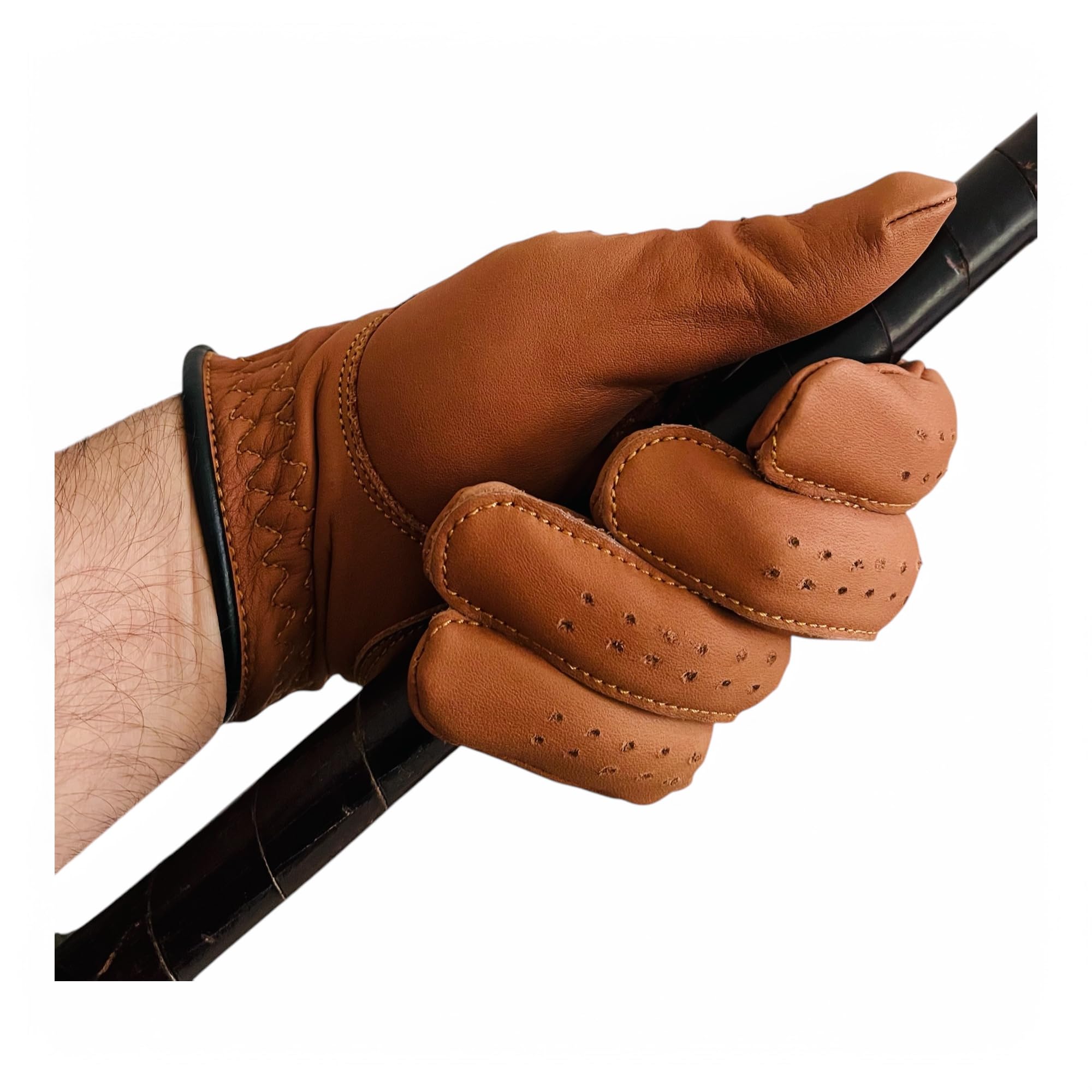 Geoffrey | Prima Golf Glove | Prime Quality Cow Leather | Choice of Pro Golfers | Tan Color