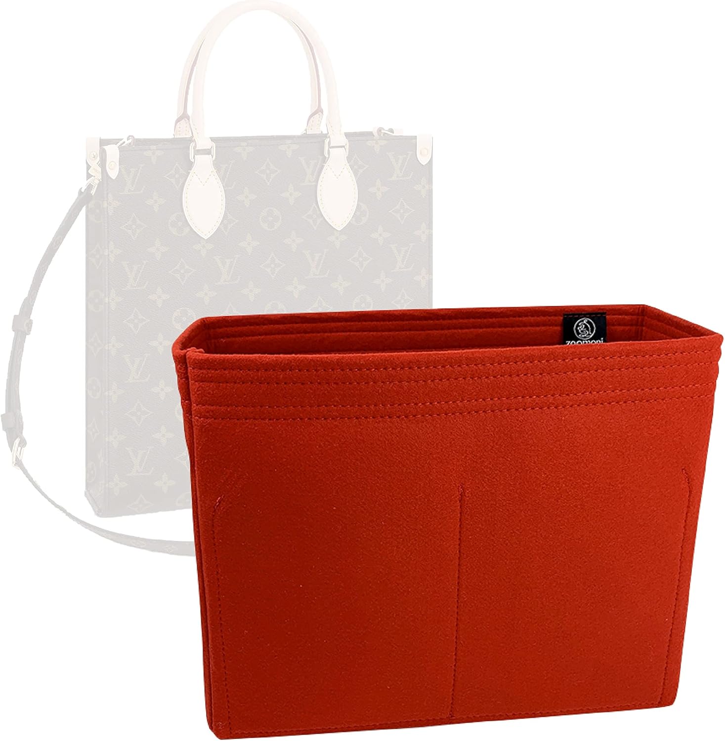 Zoomoni Premium Bag Organizer for Louis Vuitton Sac Plat PM (Handmade/20 Color Options) [Purse Organiser, Liner, Insert, Shaper]