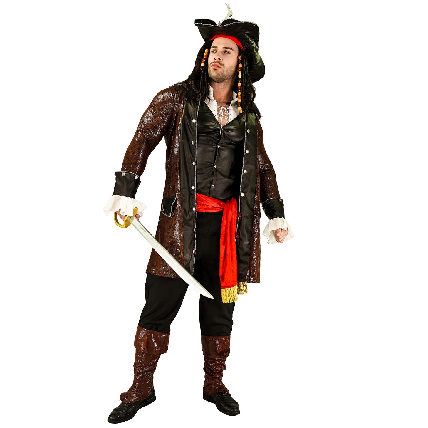 Męski kostium piratów Deluxe (plus size)