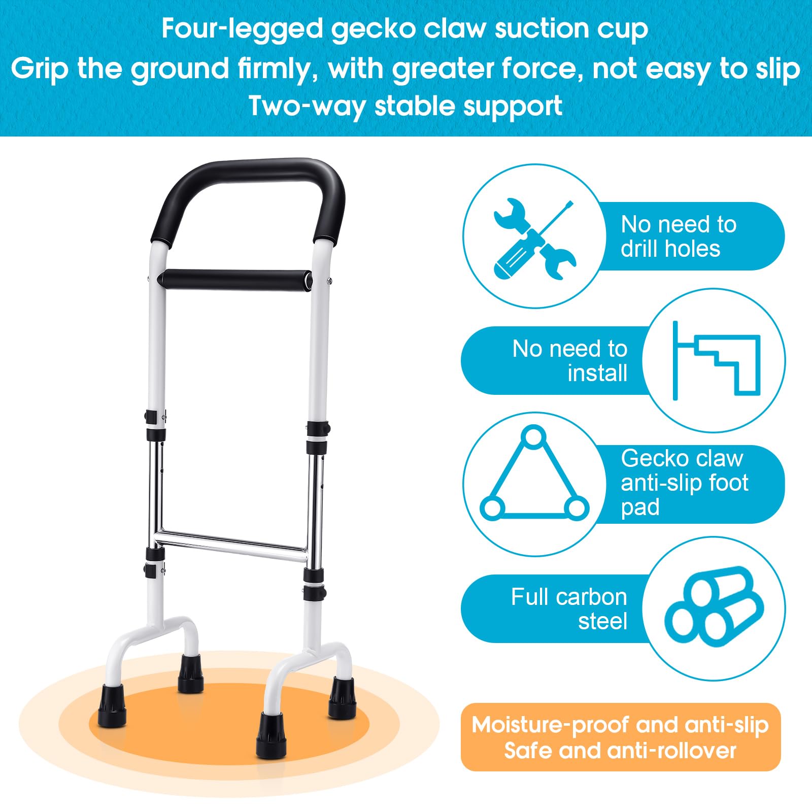 Standing Walking Cane - Senior Mobility Aid -4 Standing Walking Cane - Senior Mobility Aid -4