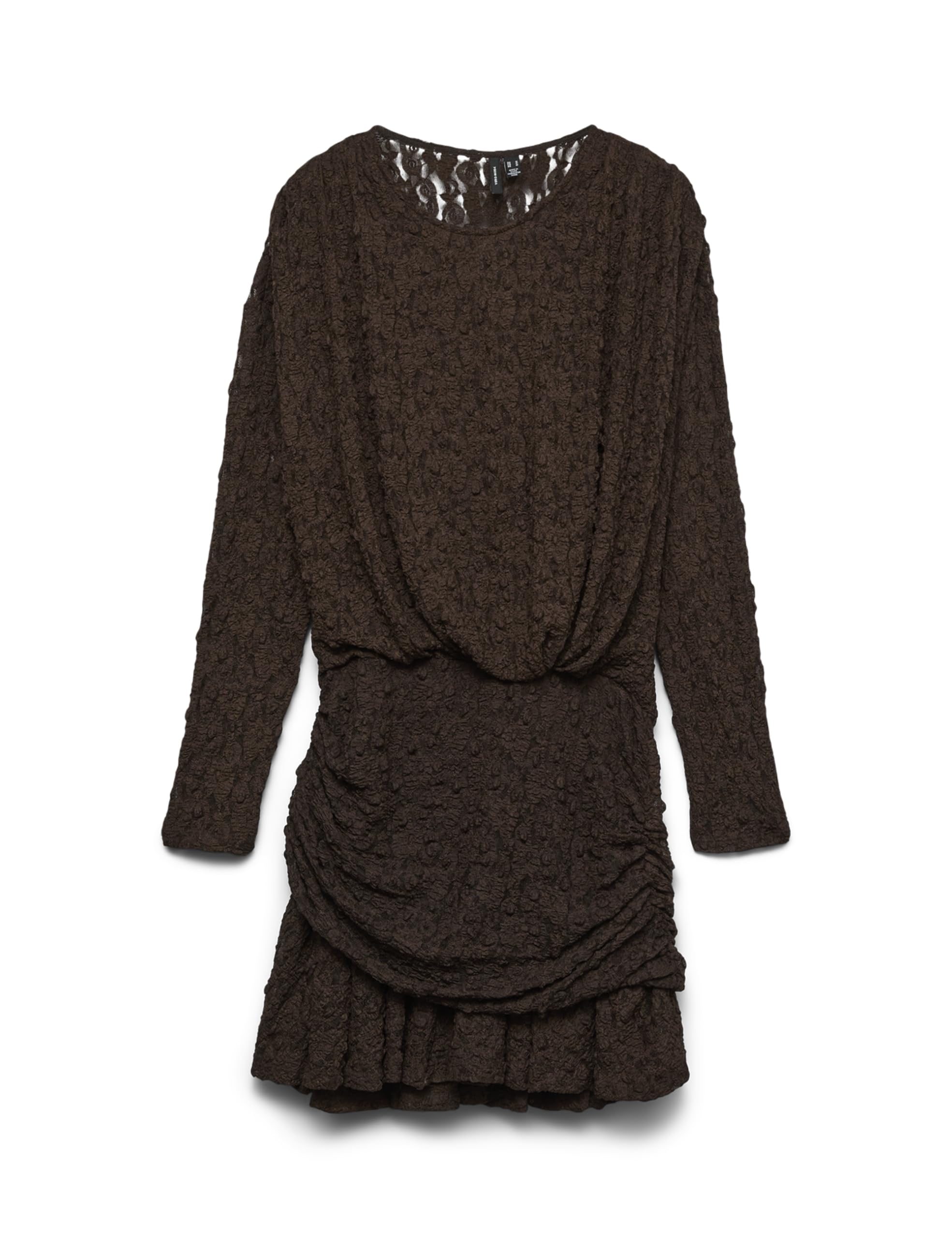 VERO Moda Damen Vmhalley Ls Lace Short Dress JRS Exp Vmhalley Ls Lace Short Dress JRS Exp (1er Pack)