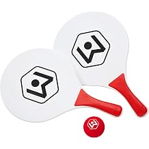Sports Paddle Battle Extra Paddles & Ball Set, White, Red 99944
