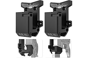 Witto AR-15 Wall Mount for 223/5.56 Rifle + Magazine, Pack of 2