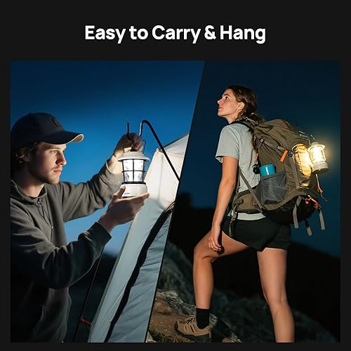 Miniatura 6 de Consciot CL1 Mini linterna LED de doble fuente de luz, lámpara alimentada por batería, luz blanca cálida regulable y modos de luz diurna, hasta 200