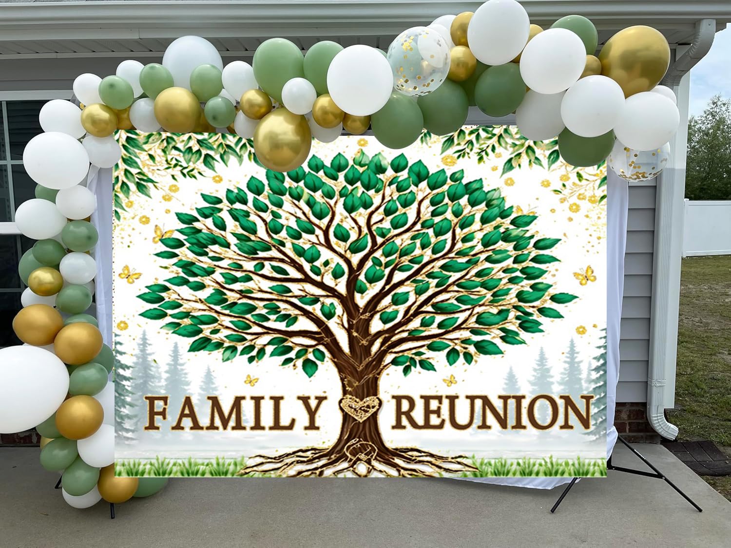 Family Reunion Backdrop Design Template