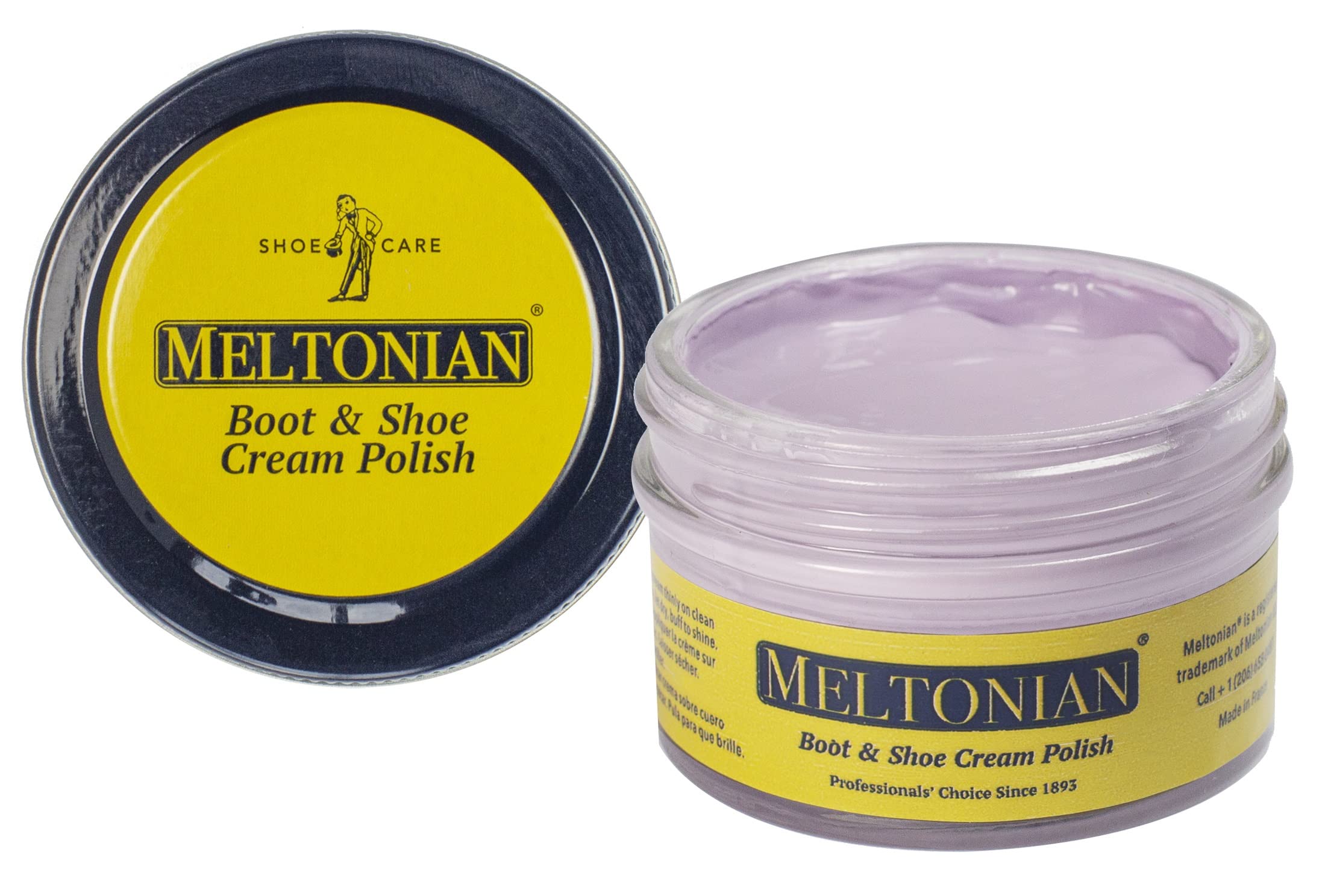 Cream | High Quality Shoe Polish for Leather | Boot, Purse, Furniture Wax | Leather Conditioner | 1.7 OZ Jar