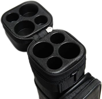 HANS DELTA 2x2 Hard Pool Cue Billiard Stick Carrying Case, Several Colors Available Black Square