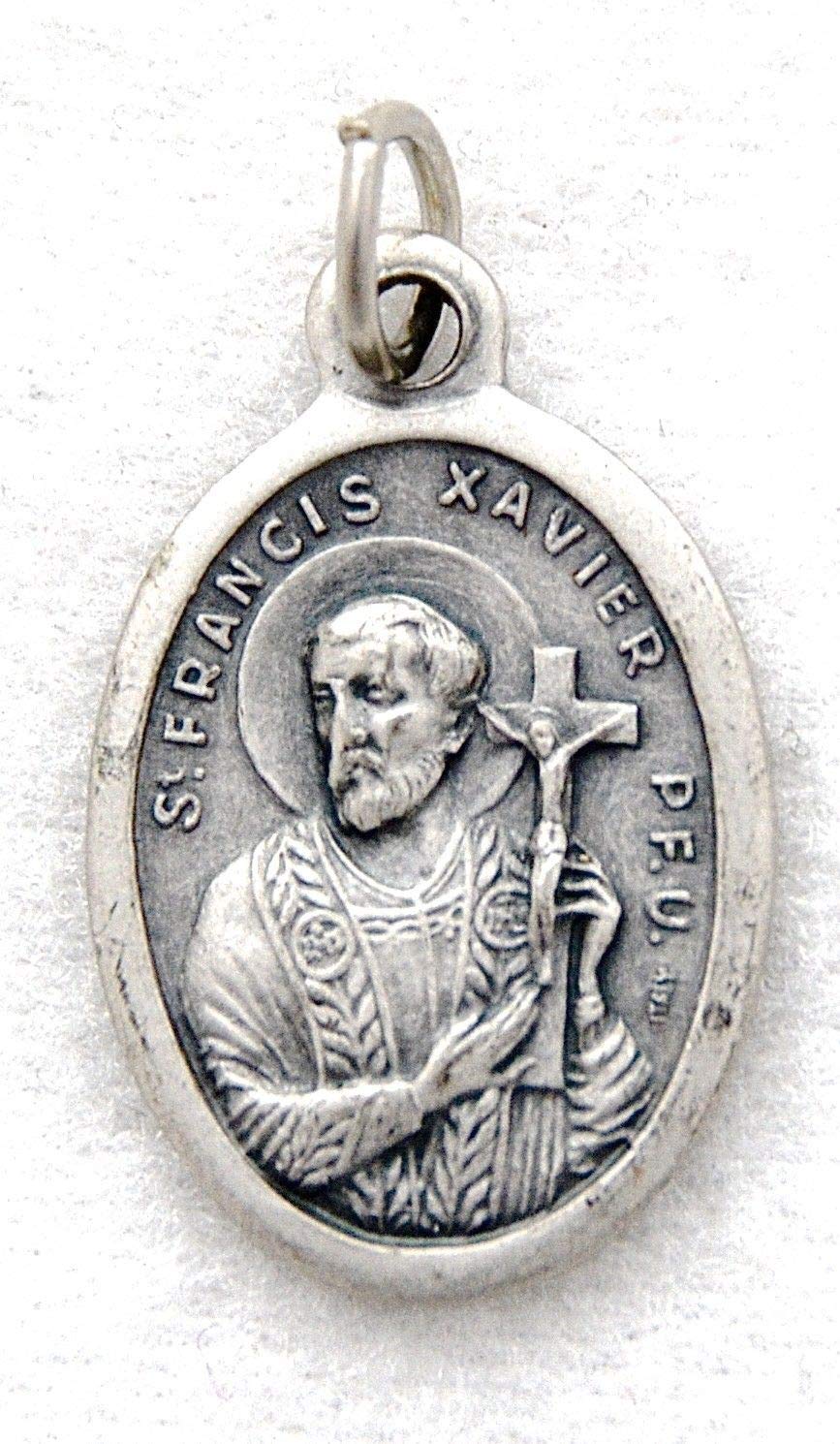 Cross My Heart 20mm ST FRANCIS XAVIER Catholic Saint Medal Patron missions, navigators, plague