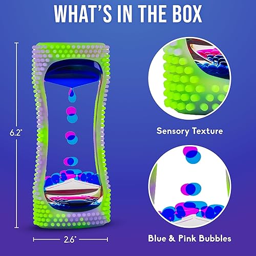 Miniatura 39 de BUNMO Rellenos de calcetines para niños, juguetes sensoriales de burbujas de movimiento líquido, temporizador de líquido, rellenos de calcetines