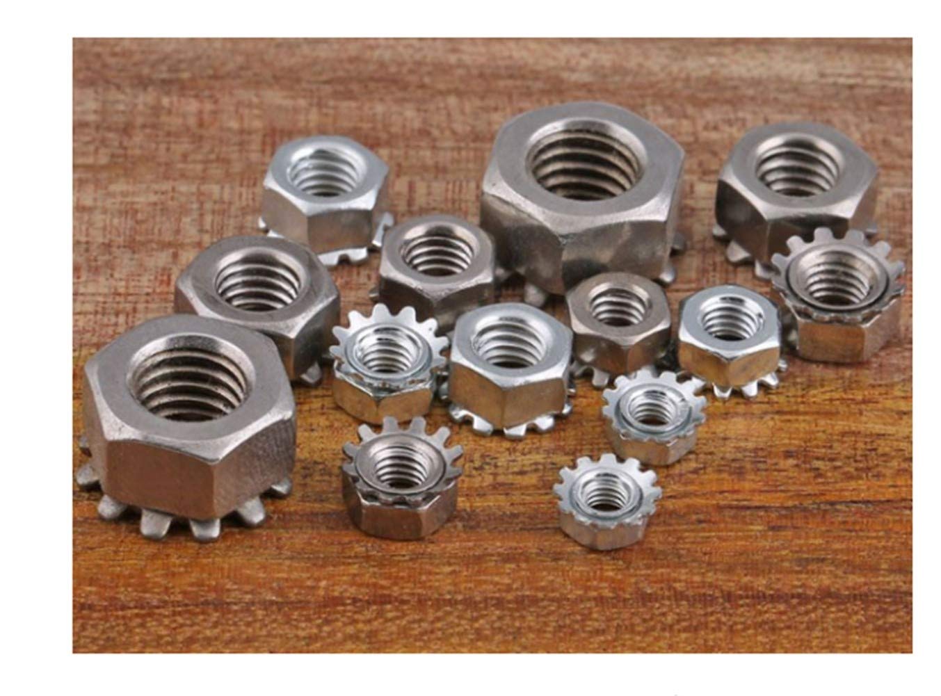 Dadi Autobloccanti Keps 1/4-20 Dadi Autobloccanti Keps K-L In Acciaio Inox | Con Rondella Libera | 1/4-20 | Confezione Da 25 Chiusura A Leva Inox - Foto 2