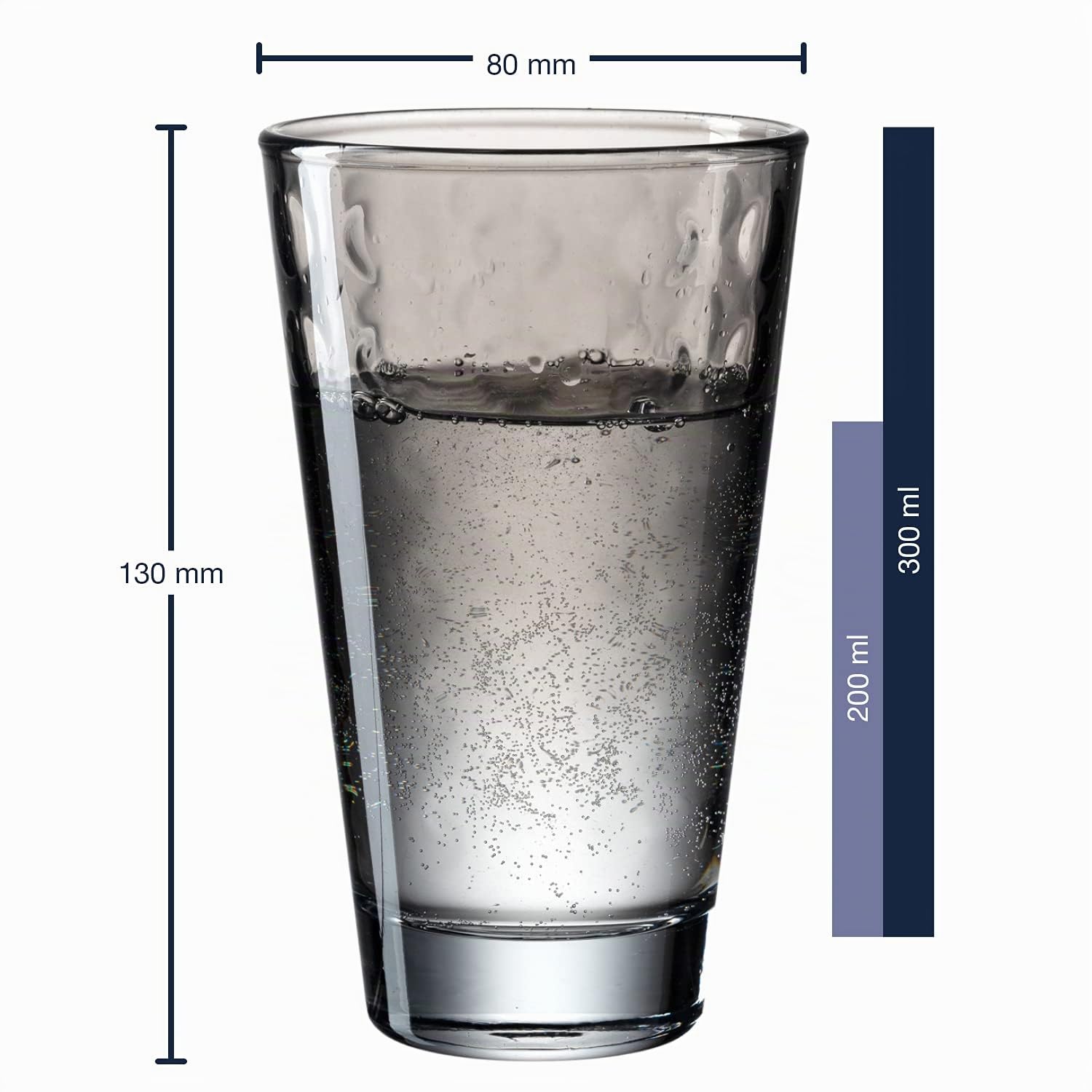 Leonardo Optic 025907 Lot de 6 verres à long drink lavables au lave-vaisselle en verre coloré 300 ml