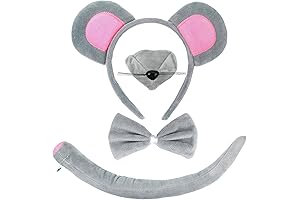 HyperFun Mouse Costume Mouse Ears Headband for Adults