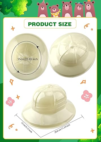Miniatura 2 de 30 sombreros de juguete de safari para niños, sombrero de exploración de plástico, sombrero de fiesta temática de selva para niños, niñas,