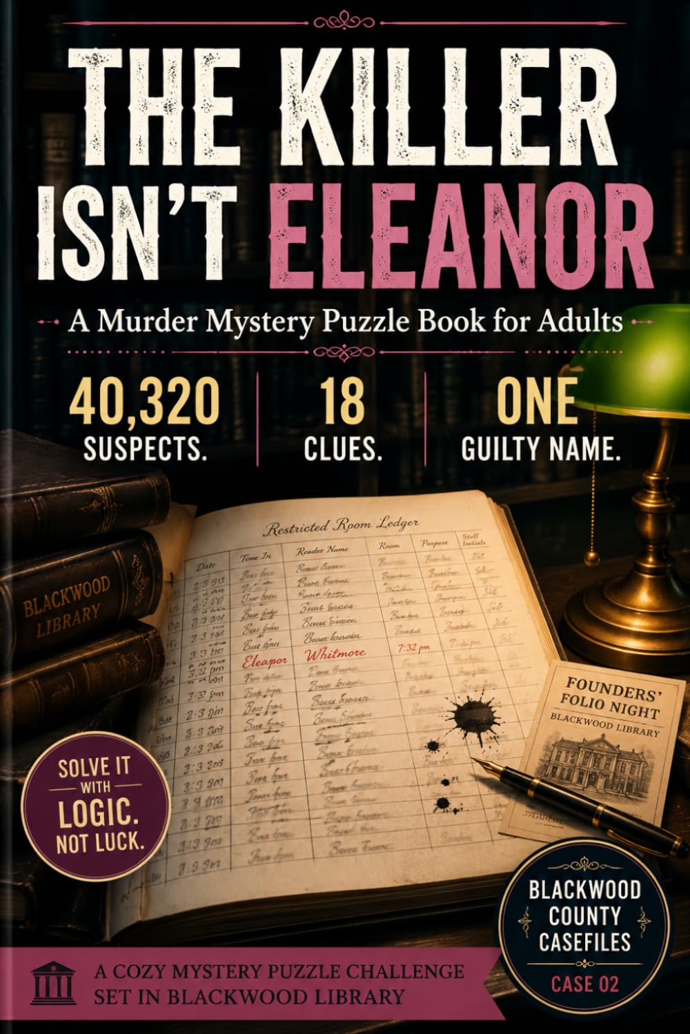 The Killer Isn't Eleanor: A Murder Mystery Puzzle Book for Adults | 40,320 Suspects. 18 Clues. One Guilty Name. (One-Pencil Mystery Puzzles)