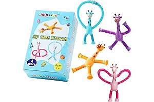 4 Pack Giraffe Pop Tubes