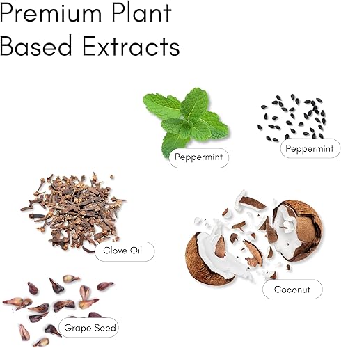 Miniatura 5 de Merakk Enjuague bucal blanqueador de aceite de coco para dientes y encías, formulado por médicos, aceite ayurvédico natural, clavo y aceite de