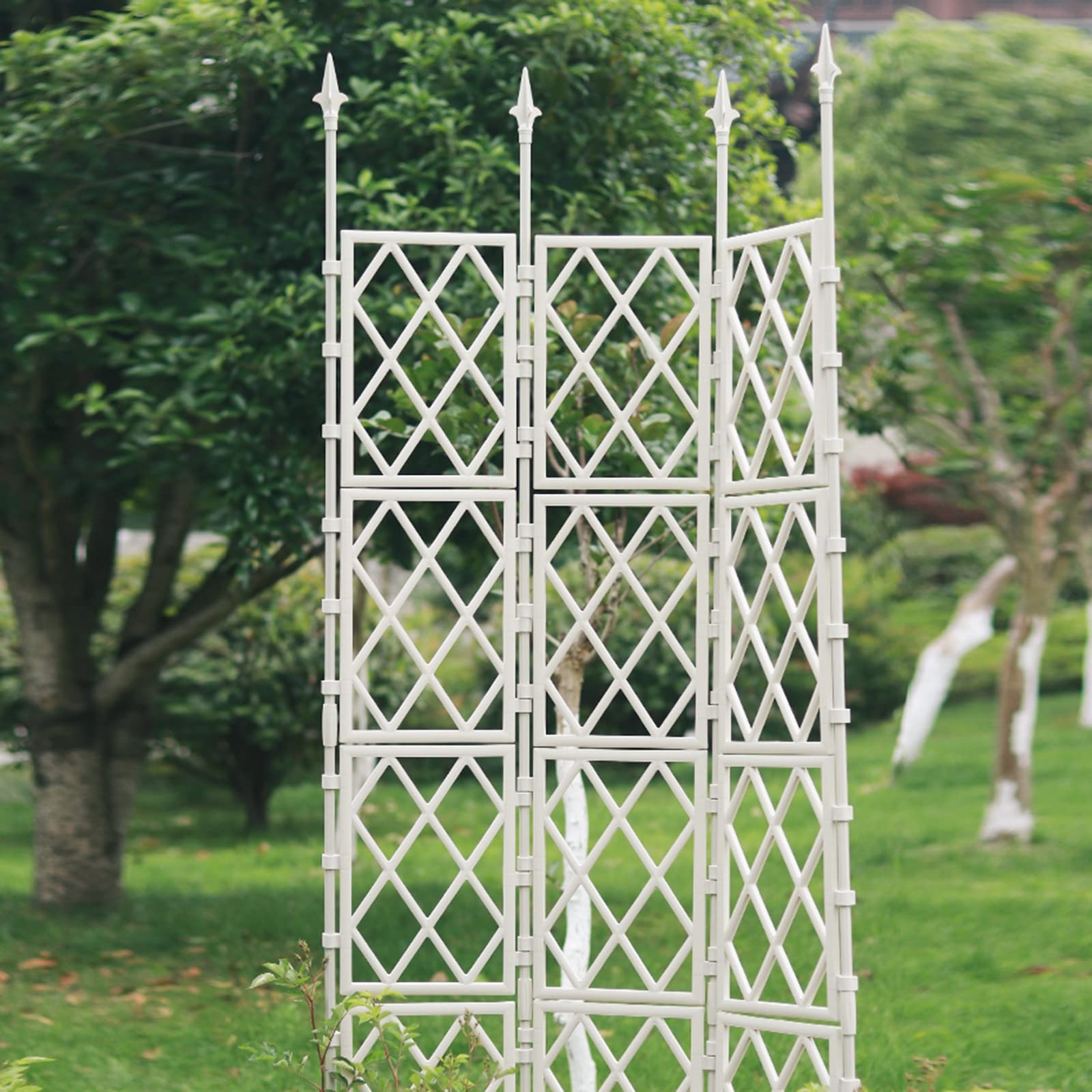 130 cm Metall-Garten-Rankgitter für Kletterpflanzen, ideal für Rosen, Gemüse und Blumen, stabiles Pflanzenklettergerüst, Turm für den Außenbereich, Gartendekoration, dekorative und funktionale