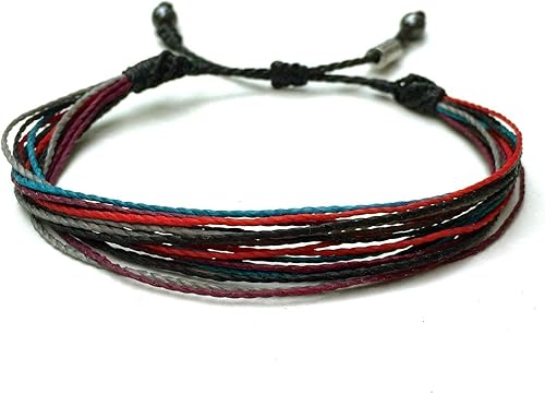 Miniatura 305 de Surfer Bracelets for Men - Handmade Surfer Rope Adjustable Friendship Bracelets - Surf String Bracelet for Couple Women Men Waterproof Beach Jewelry