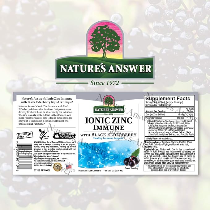Ionic Zinc Immune with Black Elderberry