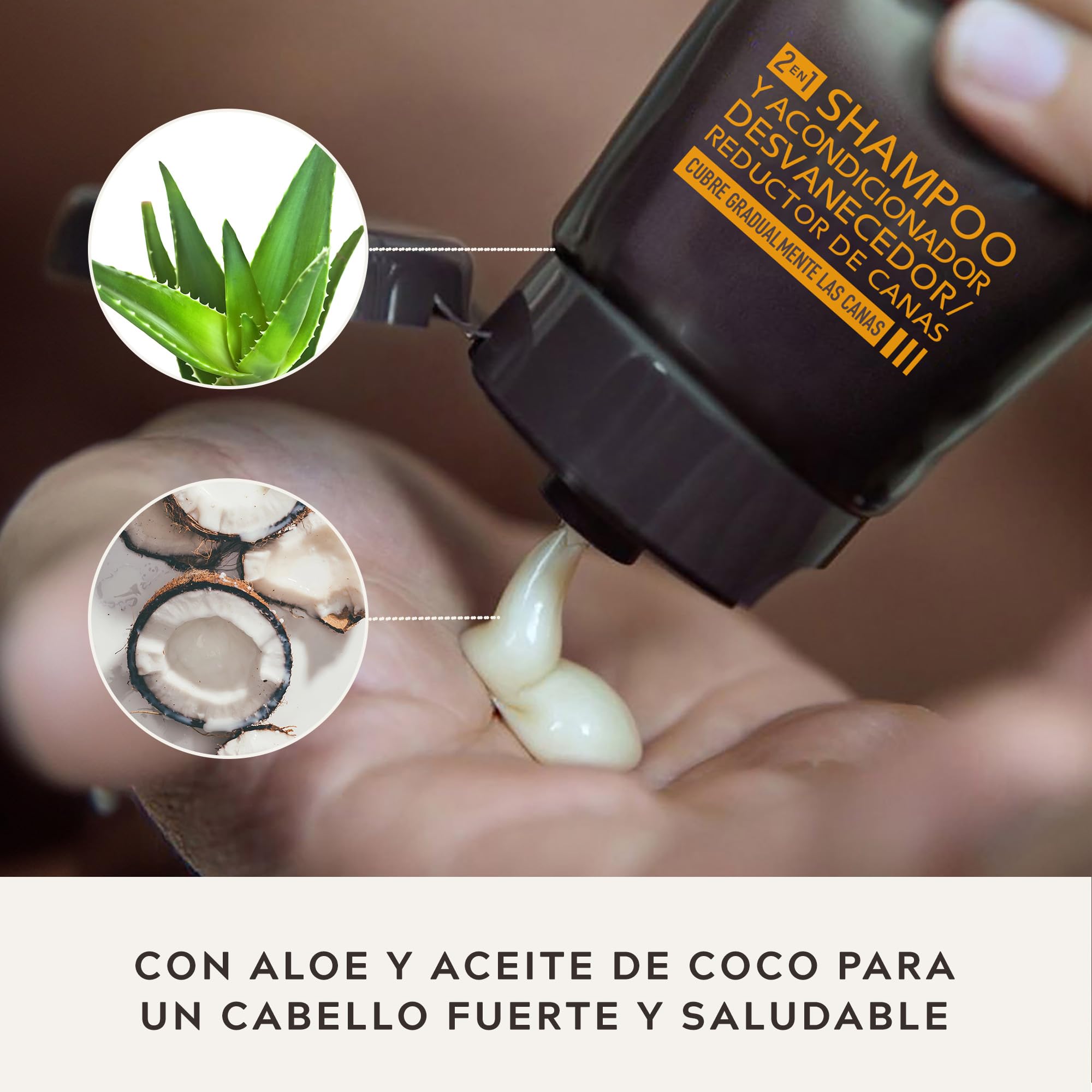 Just For Men Control Gx Shampoing, Marron, 3 x 118 ml