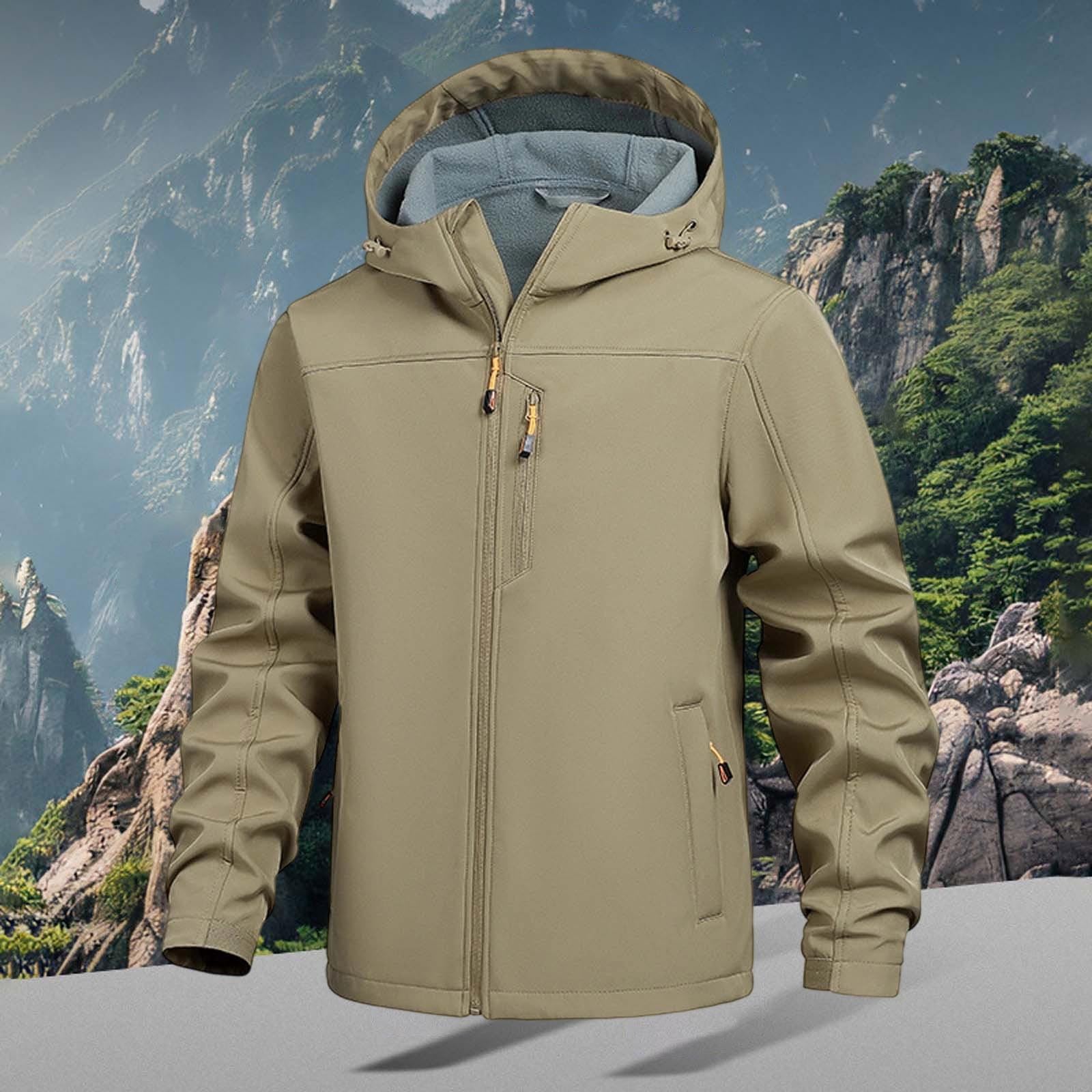 Giacca Invernale Uomo, Giacca in Pile Softshell, Calda Invernale, Antivento, Isolante, Leggera e Termica, per Il Freddo