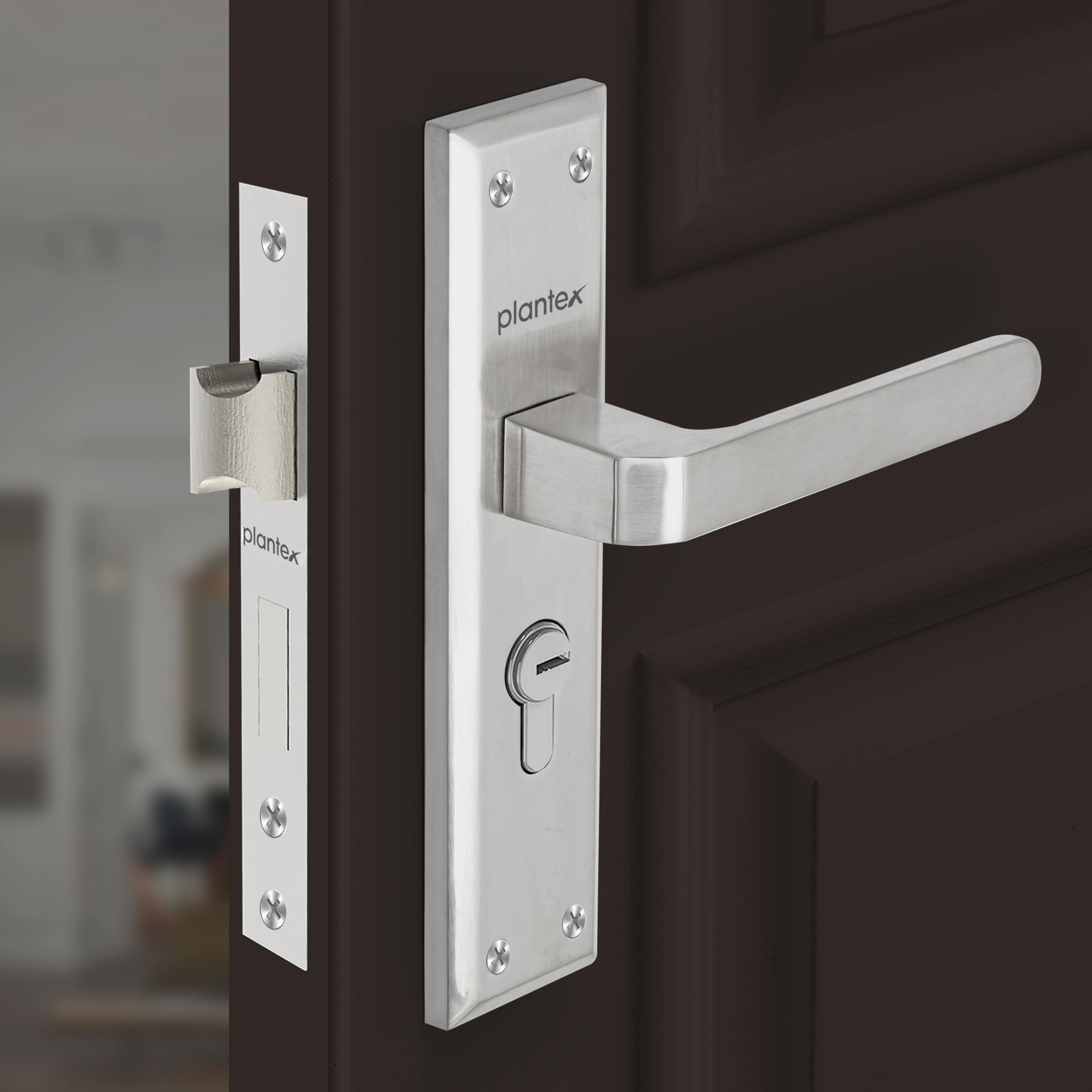Plantex Premium Door Lock/Main Door Lock for Home/6-Lever Lock Mechanism with 3 Years of Warranty/Mortise Lock for Door - Main Door Lock Set (PTP-02 Matt) (B0CZ9H9DC8) Amazon Price History, Amazon Price Tracker