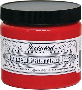 Jacquard, 16 oz, Bright Red Professional Screen Printing Ink