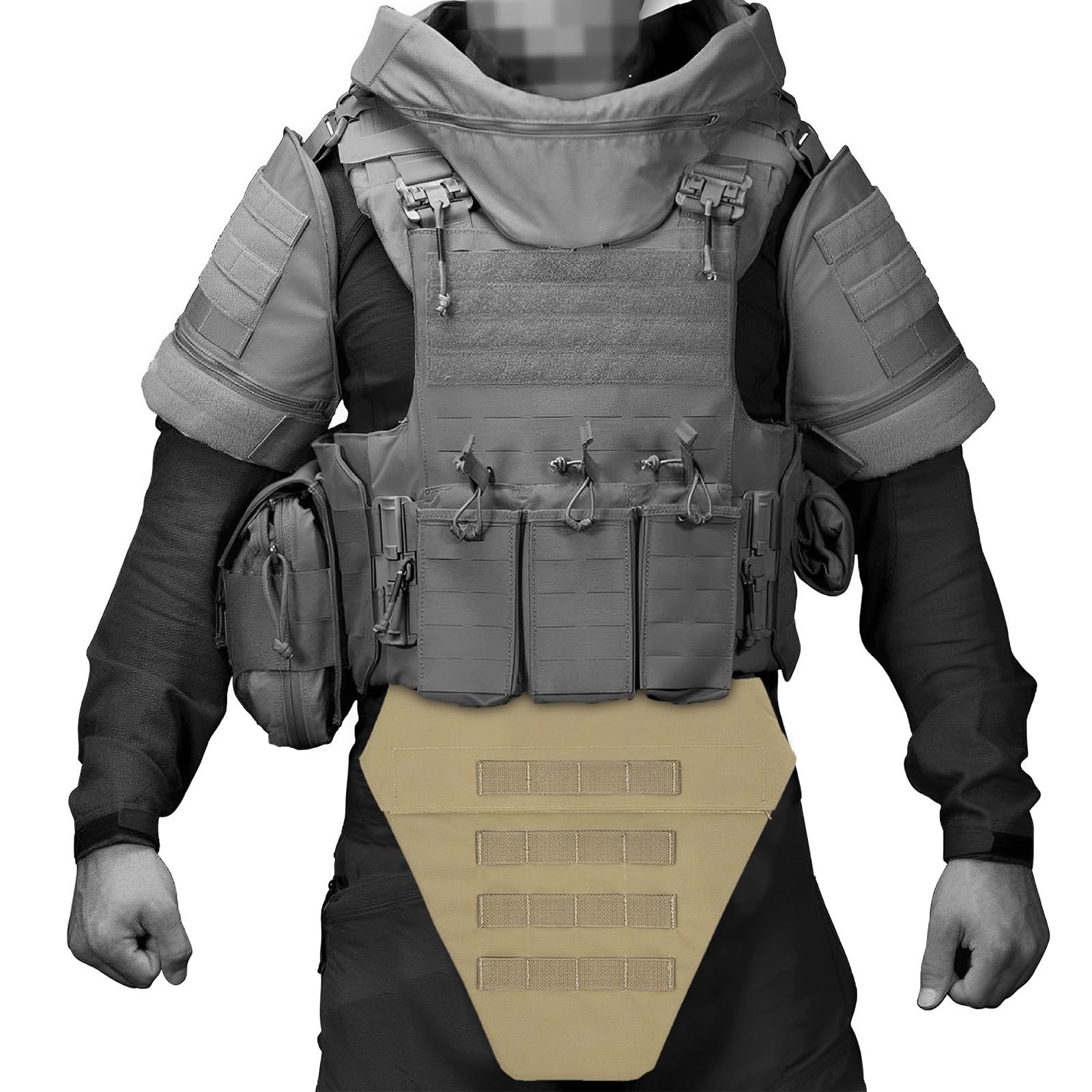 Gilet Tactique De Protection Plaques Avant/arrière – Armure Sécurité Ajustable