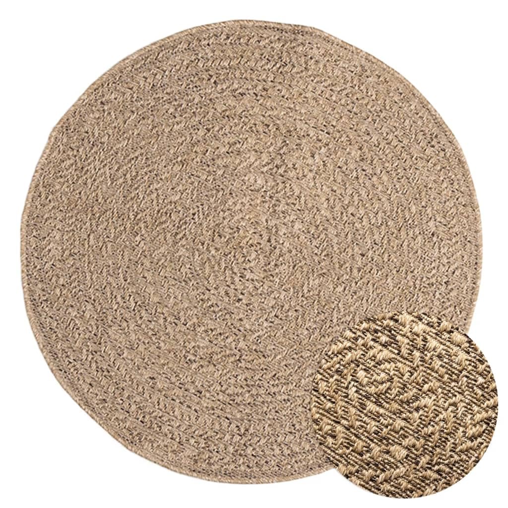 Tapis aspect jute intérieur extérieur durable pour terrasse et balcon