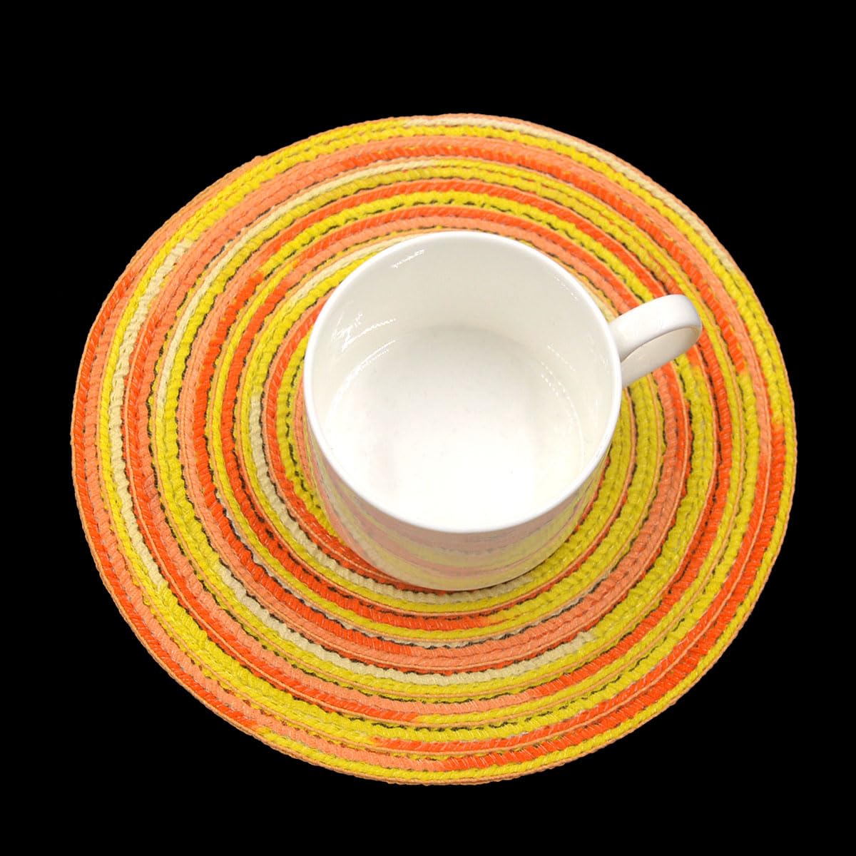 Individuales De Mesa Modernos Redondos Elegantes Artesanales Natural