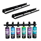Universal Detailing Spray Bottle Holder (2-Pack) – Wall-Mounted Organizer Rack Holds 8 Spray Bottles – Lightweight, Durable Storage Accessory for Mobile Car Detailing & Garage Use