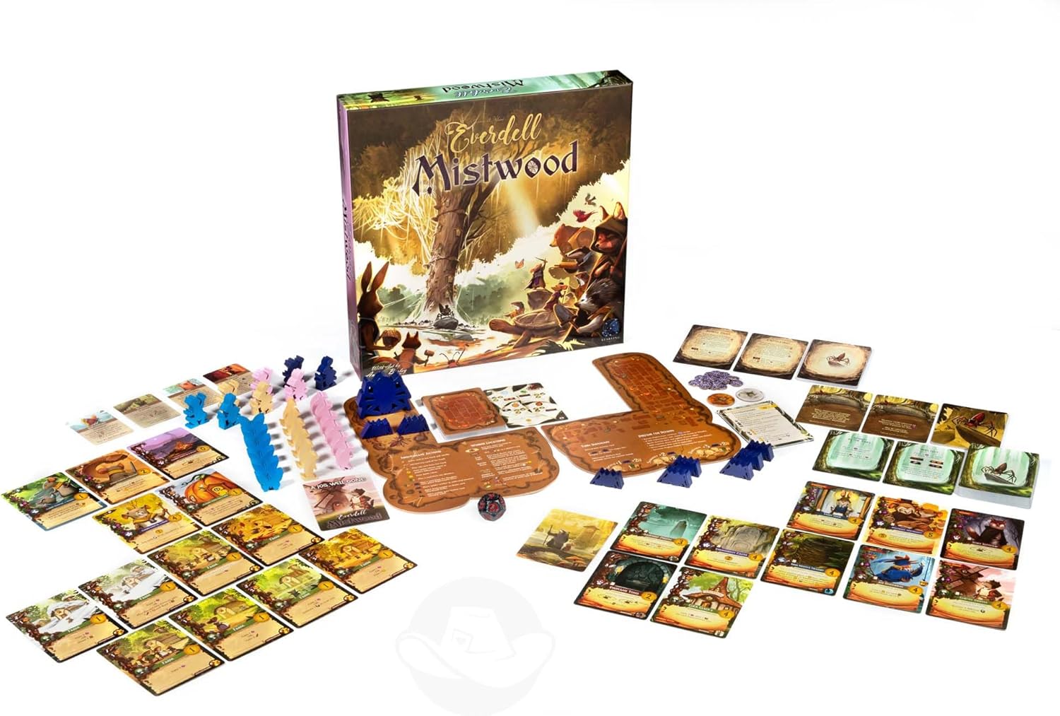Everdell Mistwood Board Game Expansion - Solo & 2-Player Mode, Unique AI Villain, New Critter Meeples & Player Powers - Compatible with Everdell Base Game & Expansions