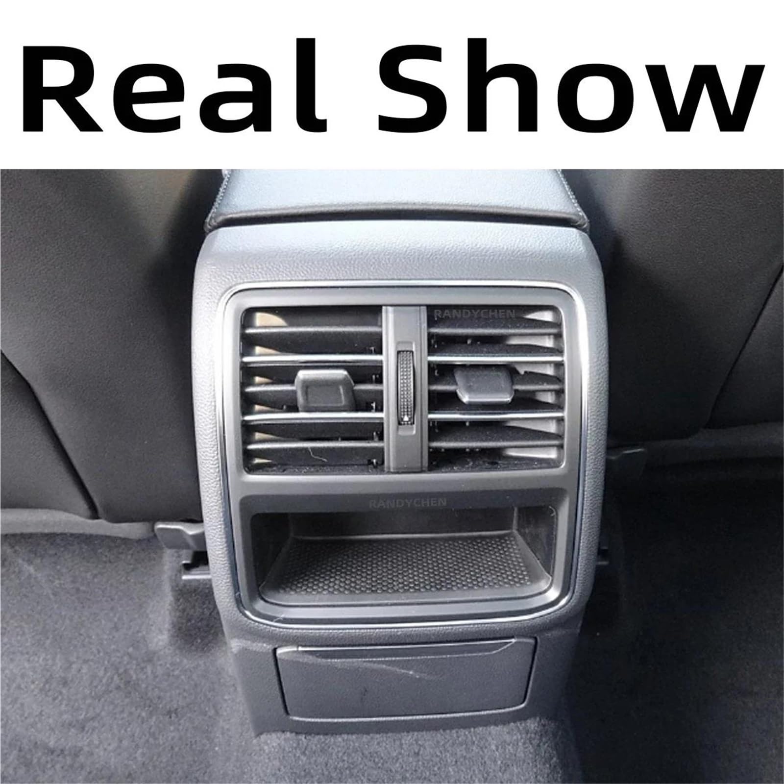 Griglia Aria 1x/2x Clip Griglia Ventilazione Cromata Posteriore Console Centrale Interna A/C Per VW Per Passat B8 Per CC 2019-2024 Versione UE 3G0819203A Bocchette Aria Condizionata(Rear-2PCs)