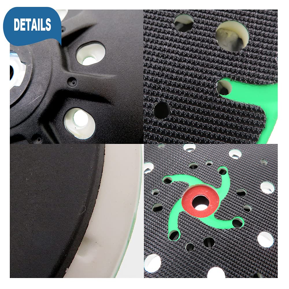 1 Uds 6 pulgadas 150mm multi-agujero libre de polvo almohadilla de lijado lijadora almohadilla de respaldo gancho bucle para lijadora disco de lijado pulido pulido, suave