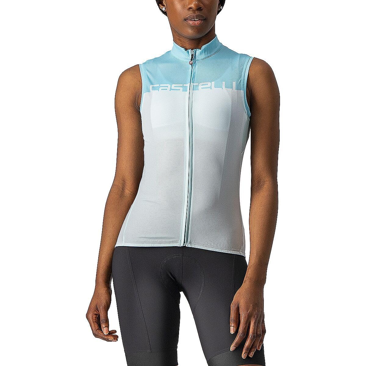 CASTELLI 4522066-498 FAST Sleeveless T-shirt Woman Light Water/Skylight S