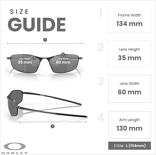 Miniatura 4 de Oakley Whisker OO4141 - Lentes de sol ovalados para hombre + correa de accesorio + paquete con kit de cuidado iWear de diseñador