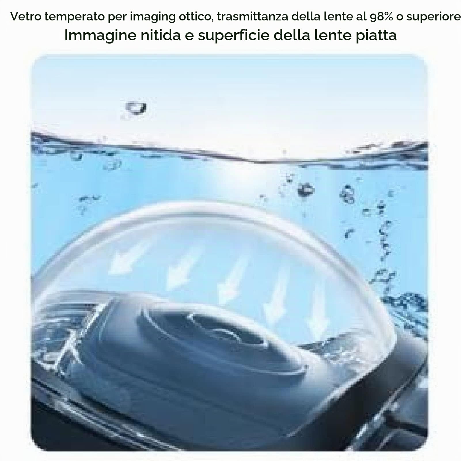 Custodia Subacquea per ONE X3 - Custodia Subacquea per Fotocamera Impermeabile IPX8 da 164 Piedi con Staffa, Vetro Temperato Resistente