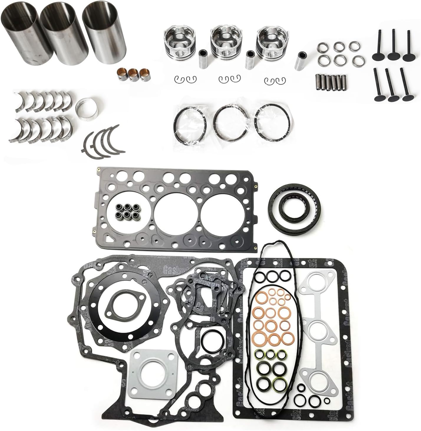 D782 Engine Overhaul Rebuild Kit fits Kubota Zero Turn Mower ZD21 ZD21F ZD221