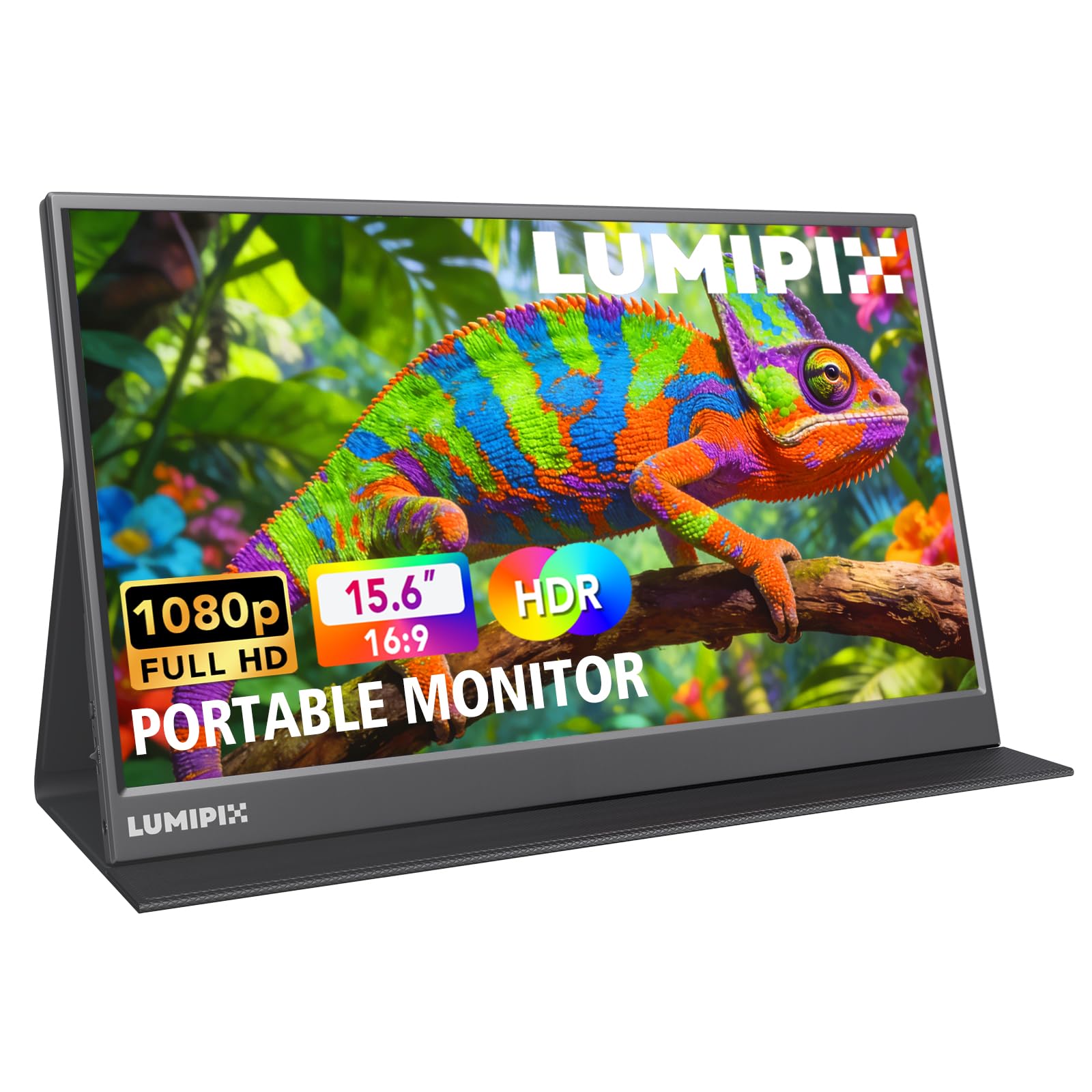 15 6 Inch Portable Monitor 1080P FHD IPS Gaming Display Monitor with USB-C HDMI Light Weight Ultra-Slim External