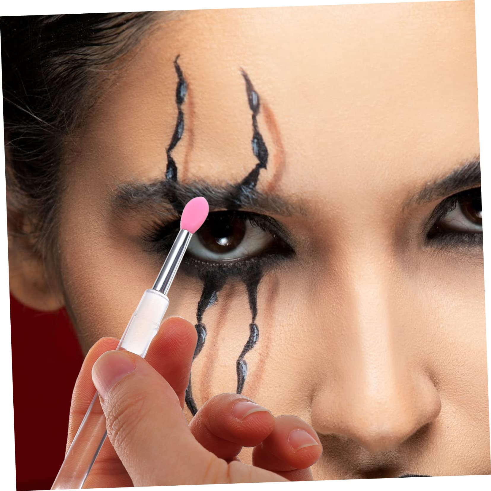 BELLIFFY Silicone Lip Mask Brush Set 6pcs Makeup Brushes for Lip Mask Eyeshadow Lipstick Applicator Gentle on Skin