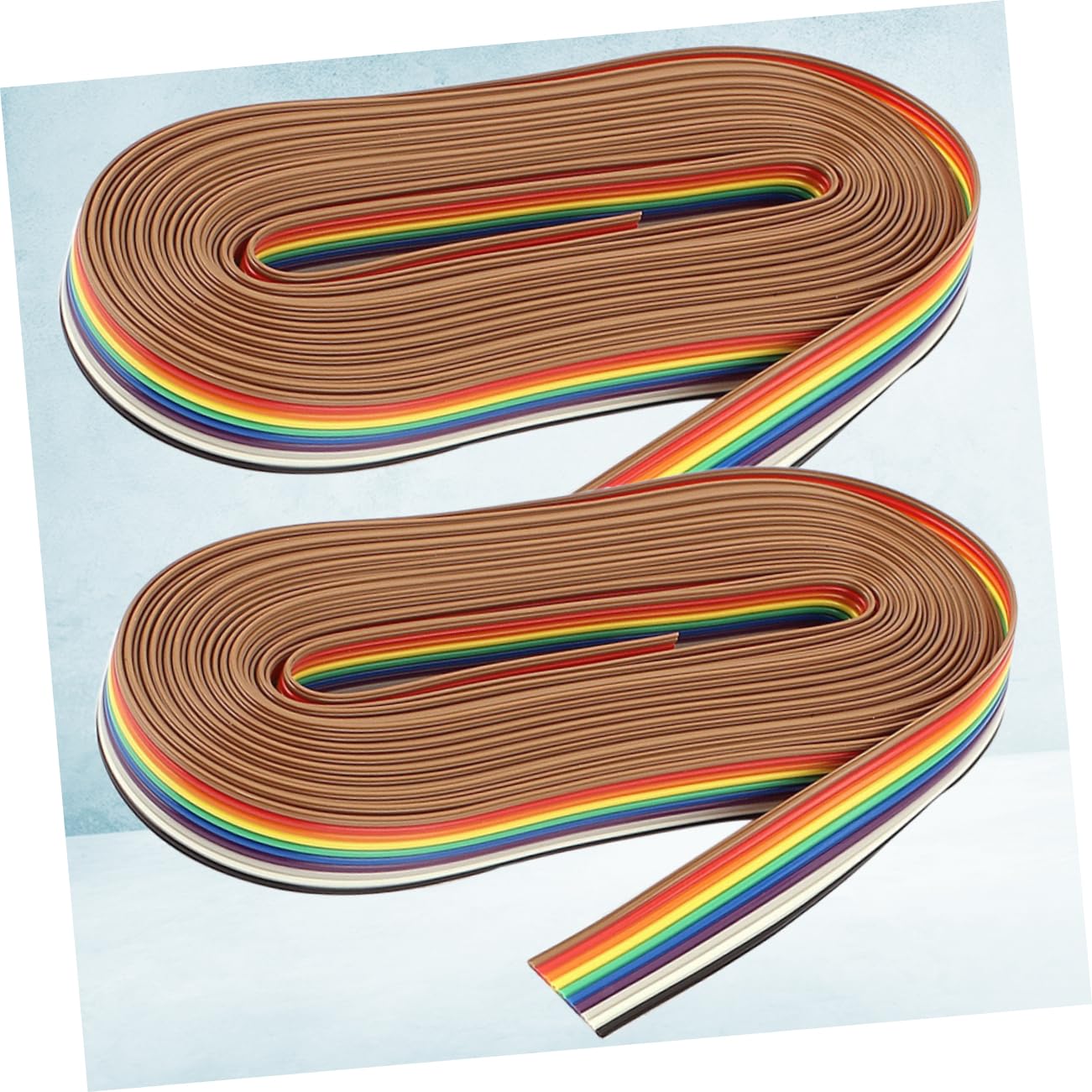 MOLUCKFU 2 Rolls 10 10 Ribbon Cable 10pin Wire Electrical Cable Computer Cable Ribbon Cable Connectors SAE Cable Flexible Ribbon Cable Flat Cable Wire Speakers Wire with Banana Plug Y Cable