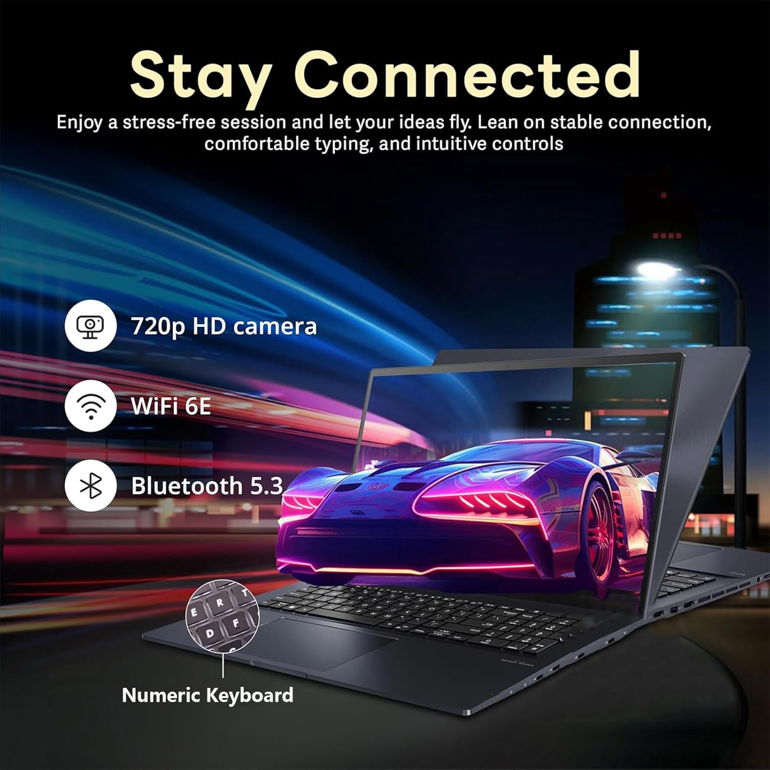 ASUS Vivobook 17 inch Laptop Windows 11 - Intel Core i3-1215U Beat i7-1195G7-17.3 Large Screen FHD - Office365 One Year -16GB RAM -1TB SSD -Computadora Portátil -Long Battery Life -Wi-Fi 6E -2024