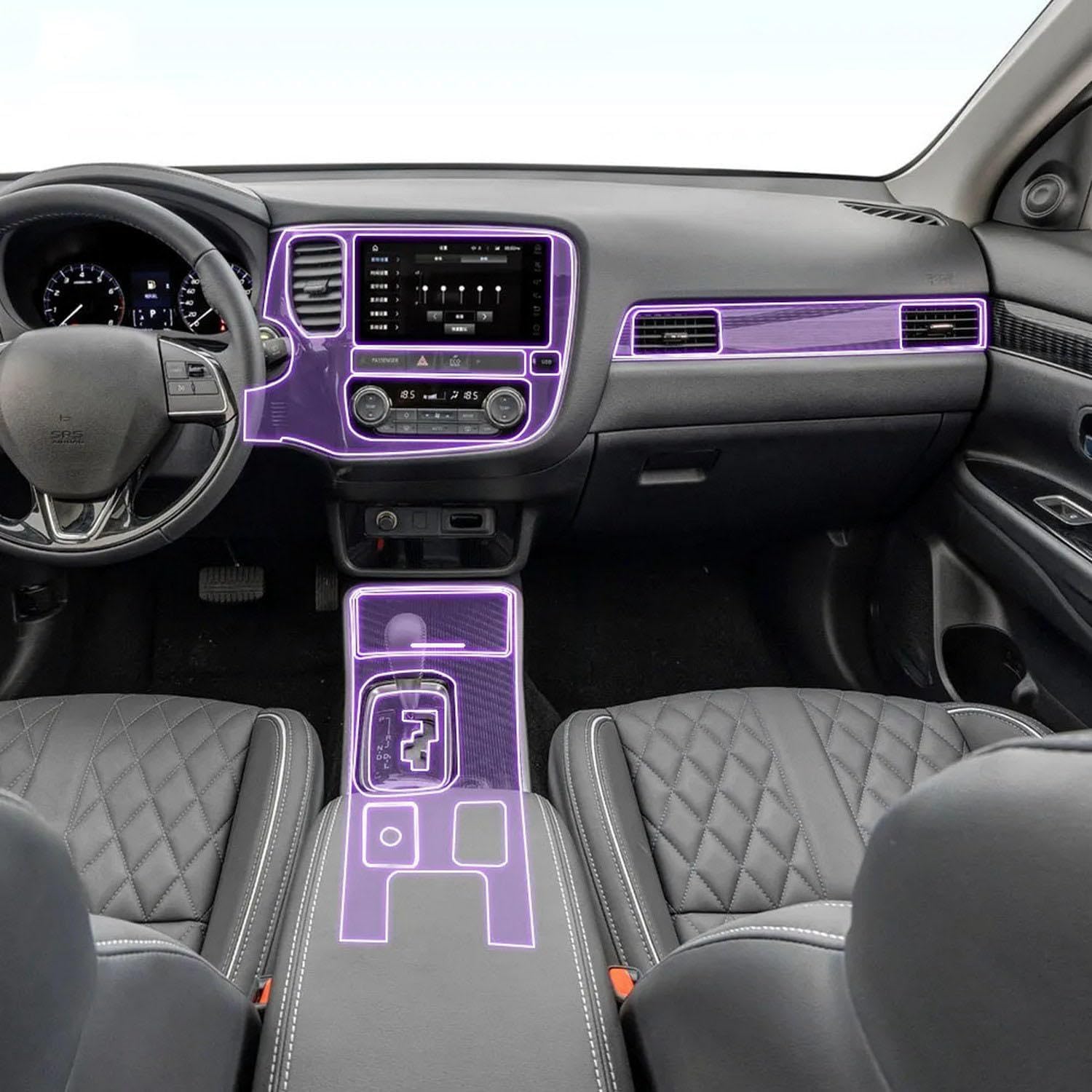 Film de protection console centrale TPU Mitsubishi Outlander 18